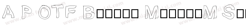 A P OTF Bunkyu MidasiM Std字体转换